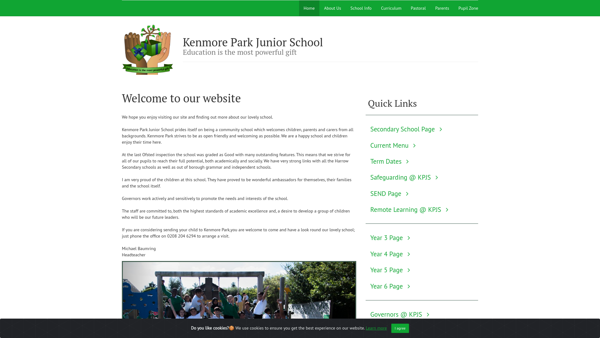 Website screenshot
