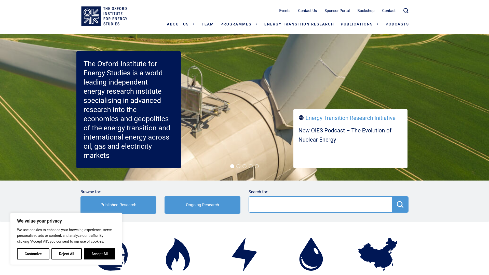 Website screenshot