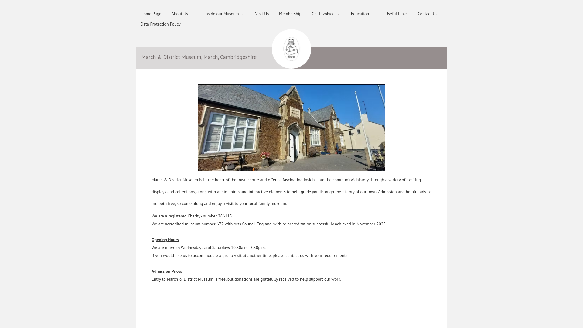 Website screenshot
