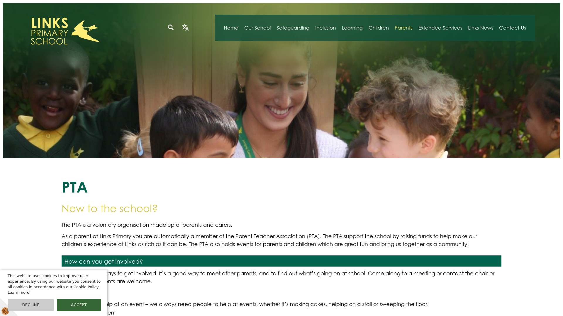 Website screenshot