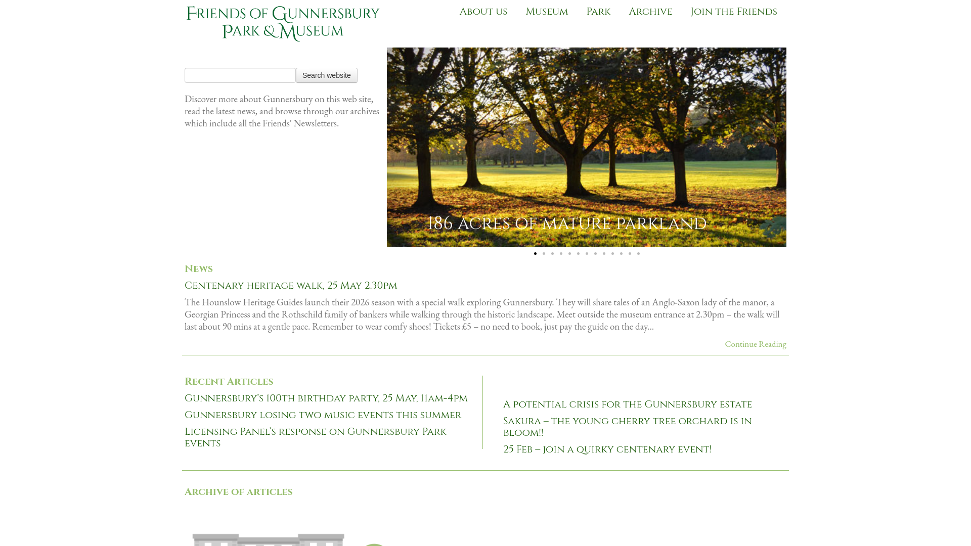 Website screenshot