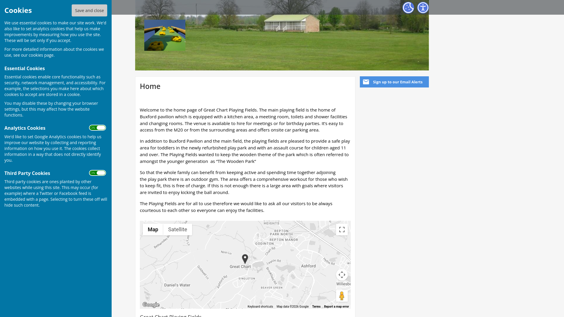 Website screenshot