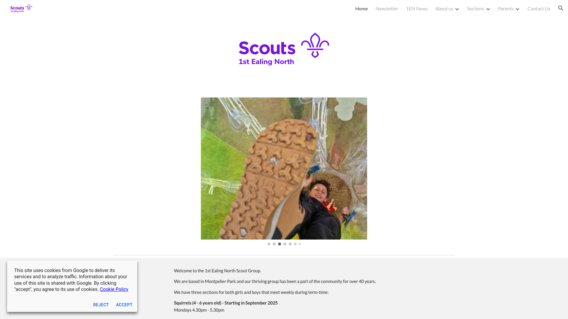 Website screenshot