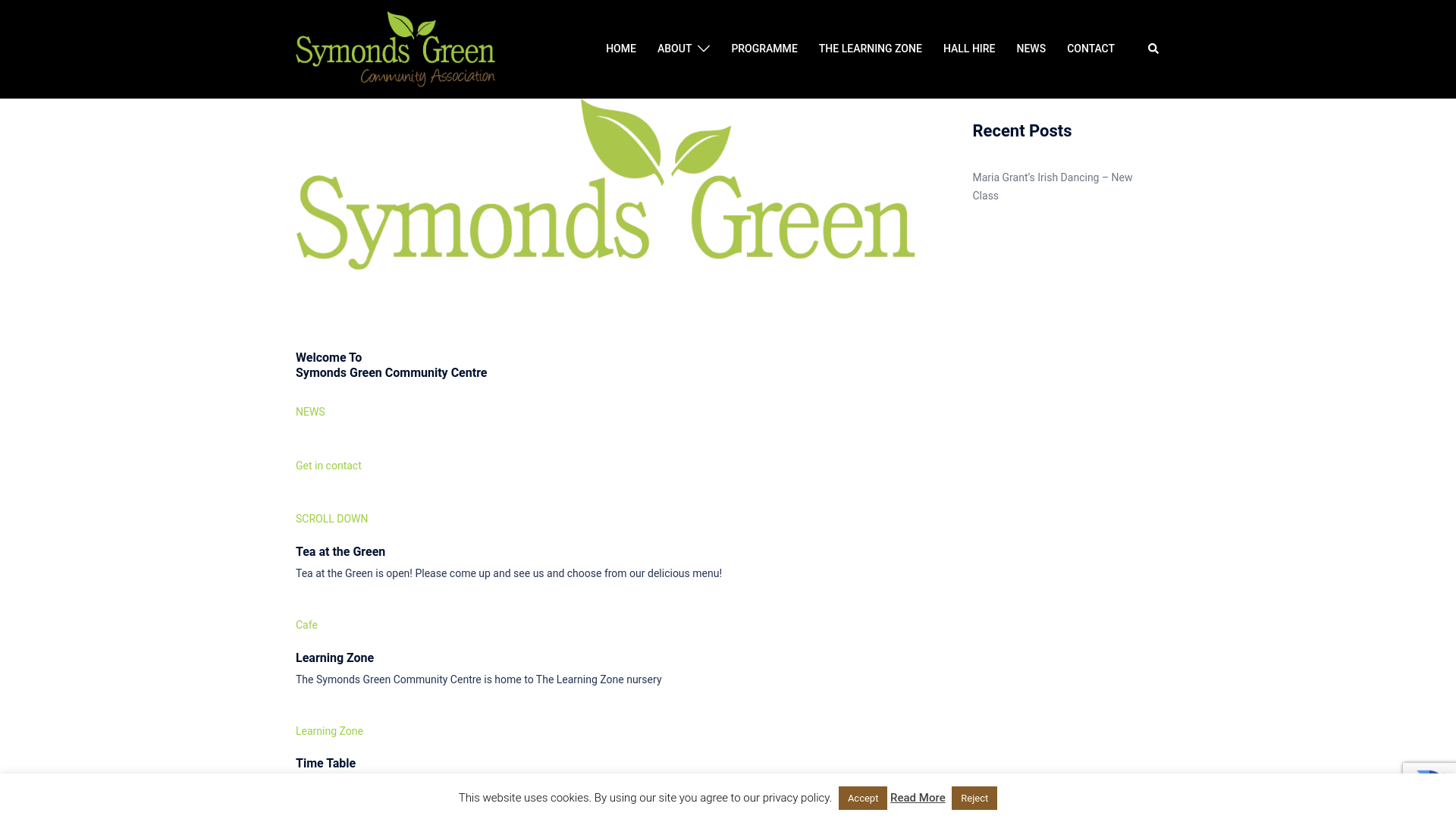Website screenshot