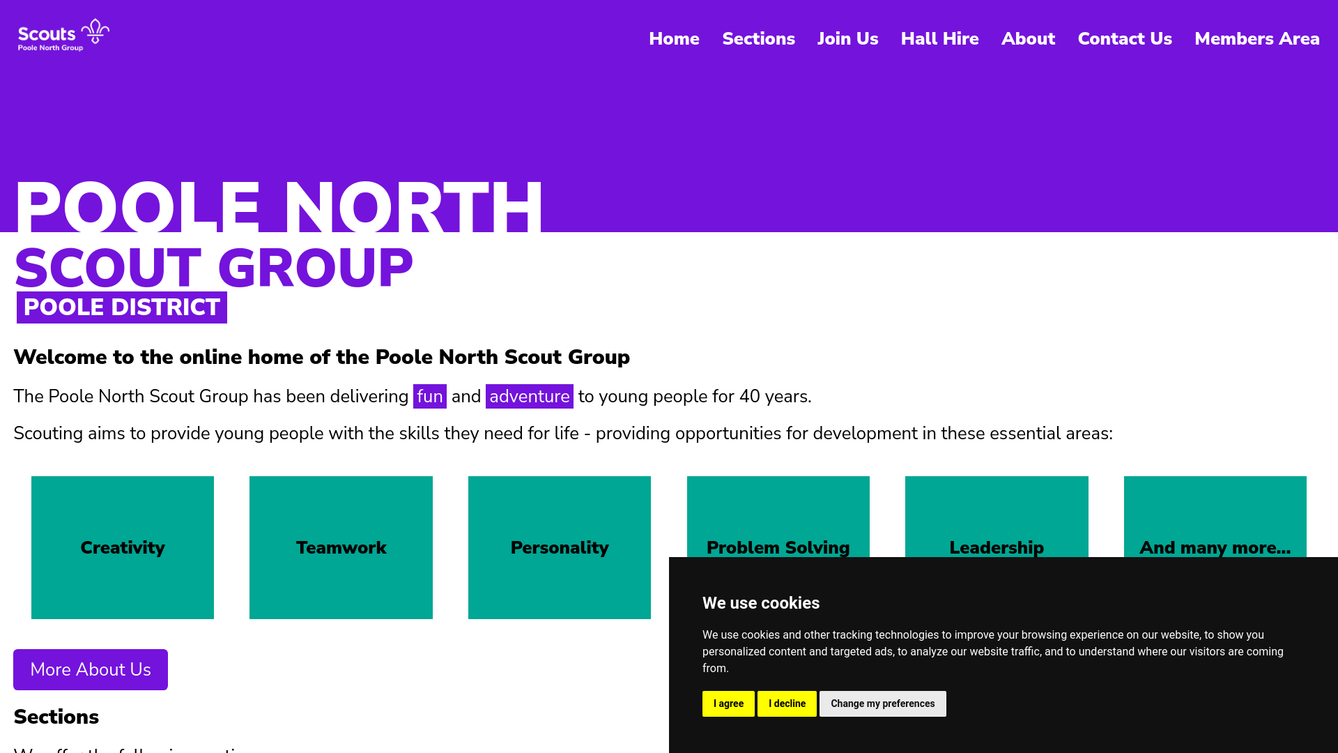 Website screenshot