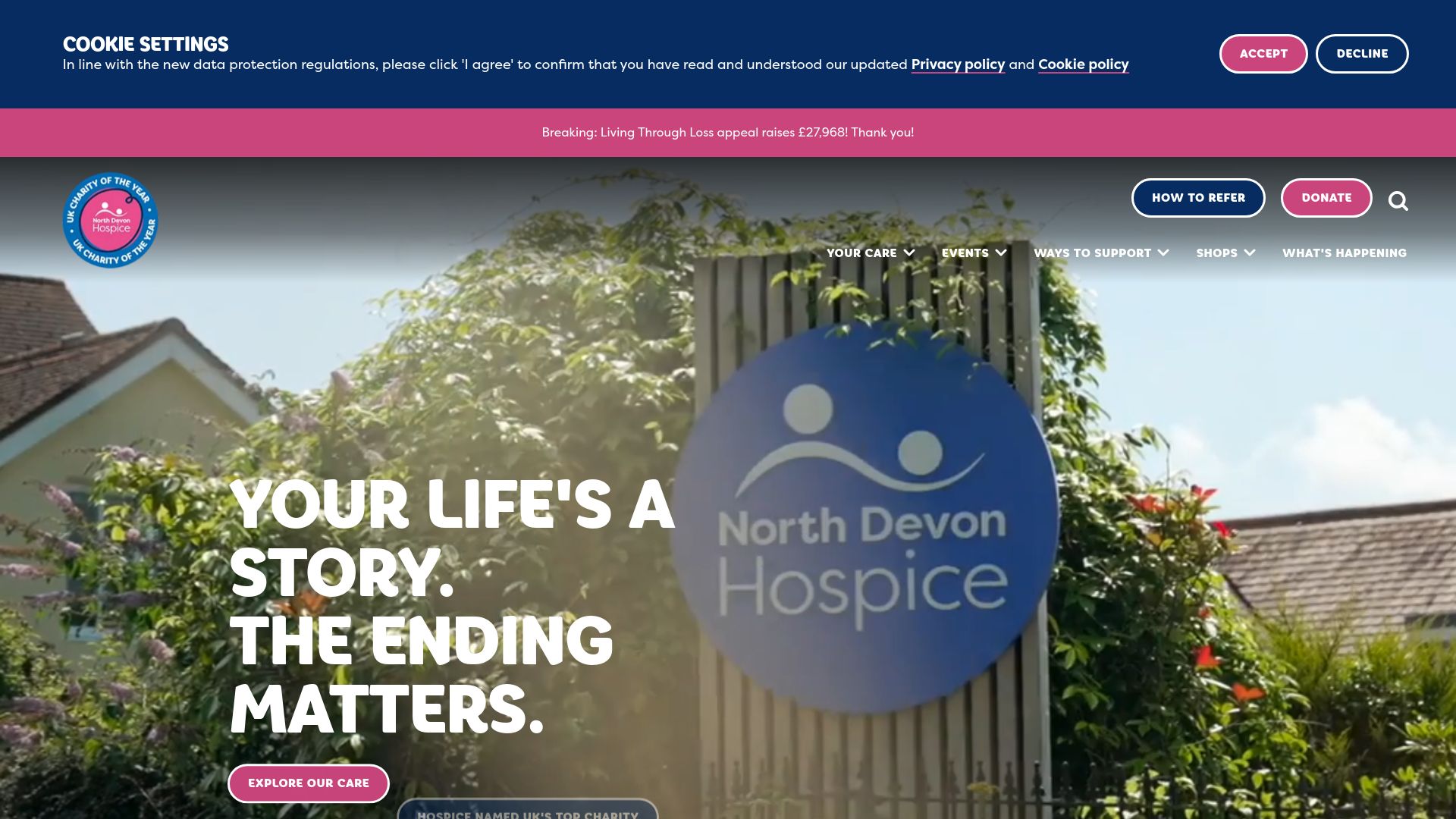Website screenshot