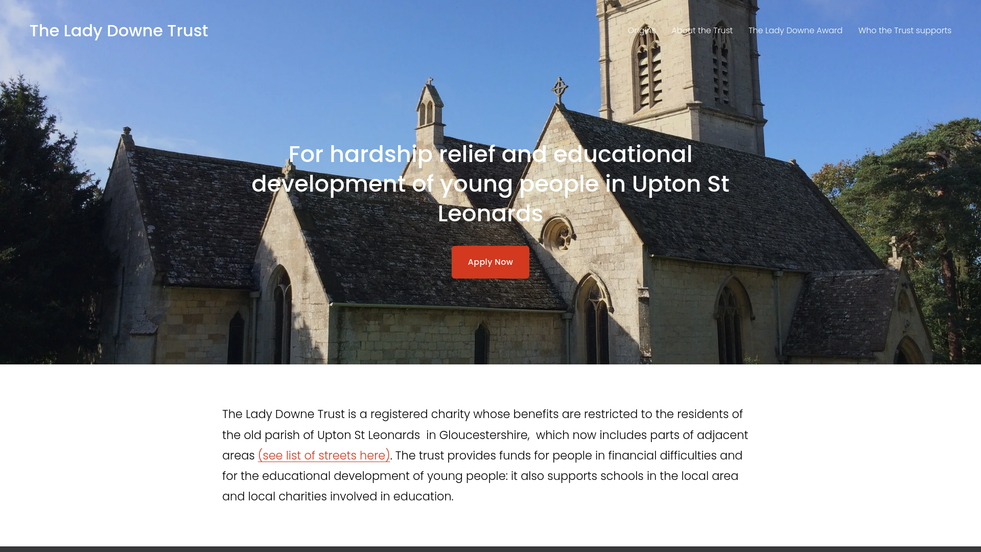 Website screenshot