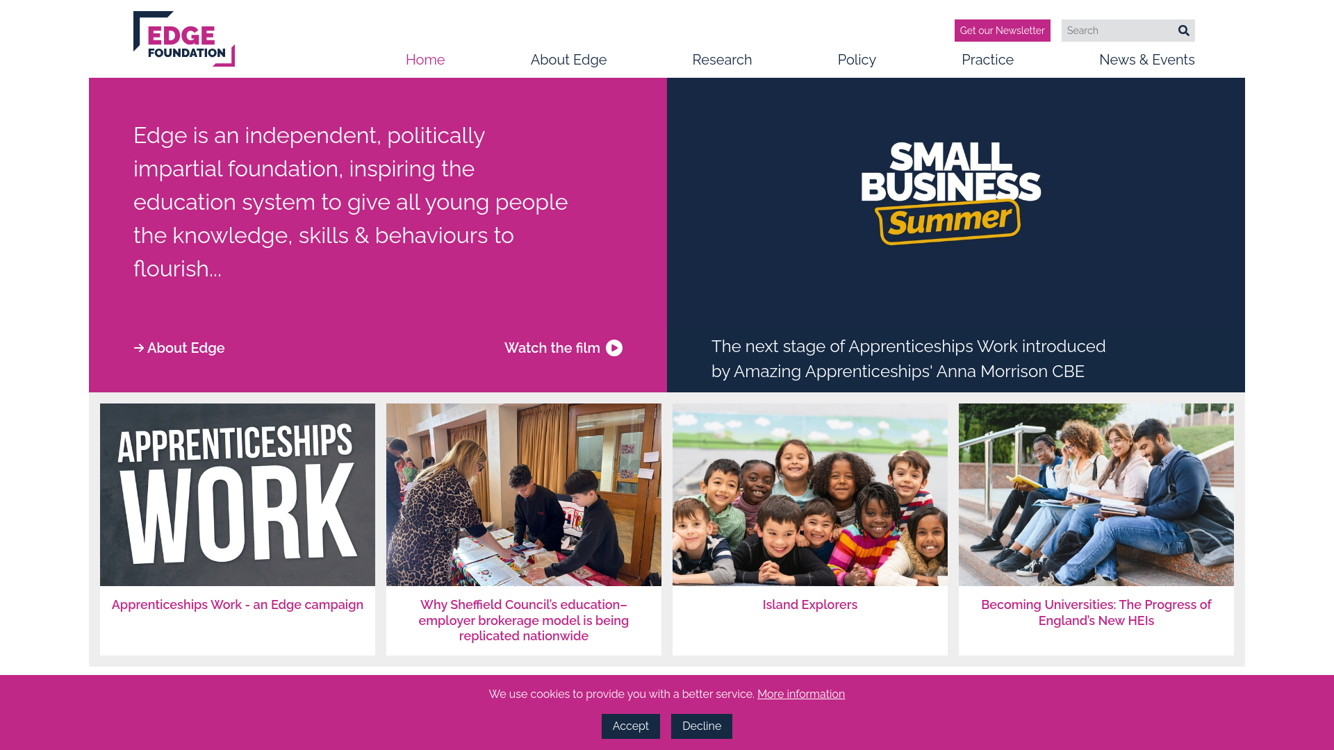 Website screenshot