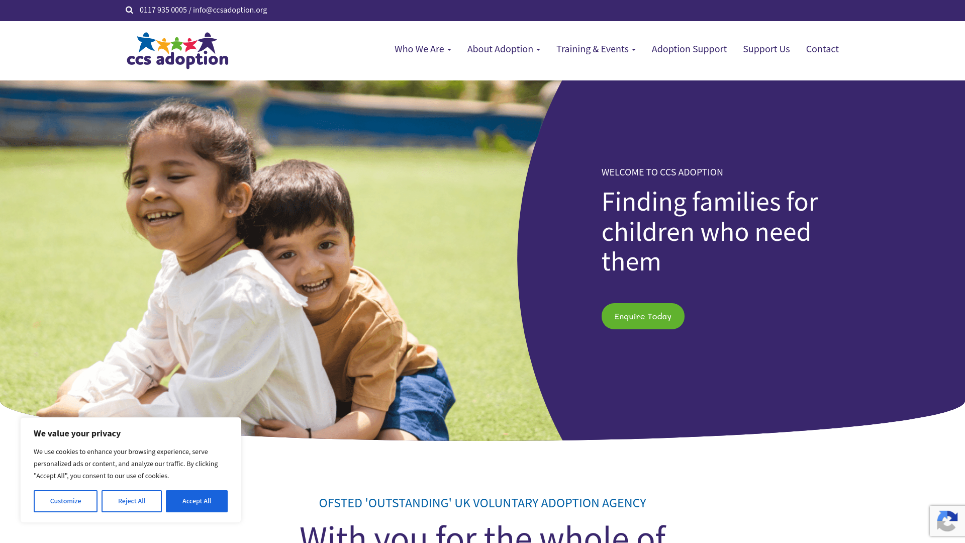 Website screenshot