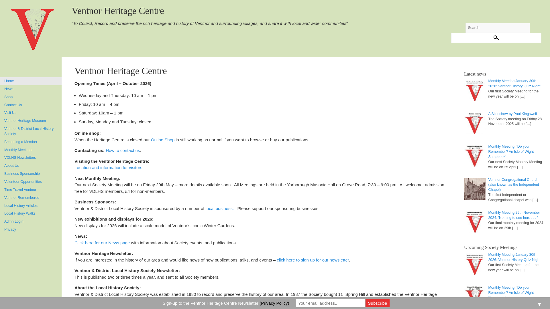 Website screenshot