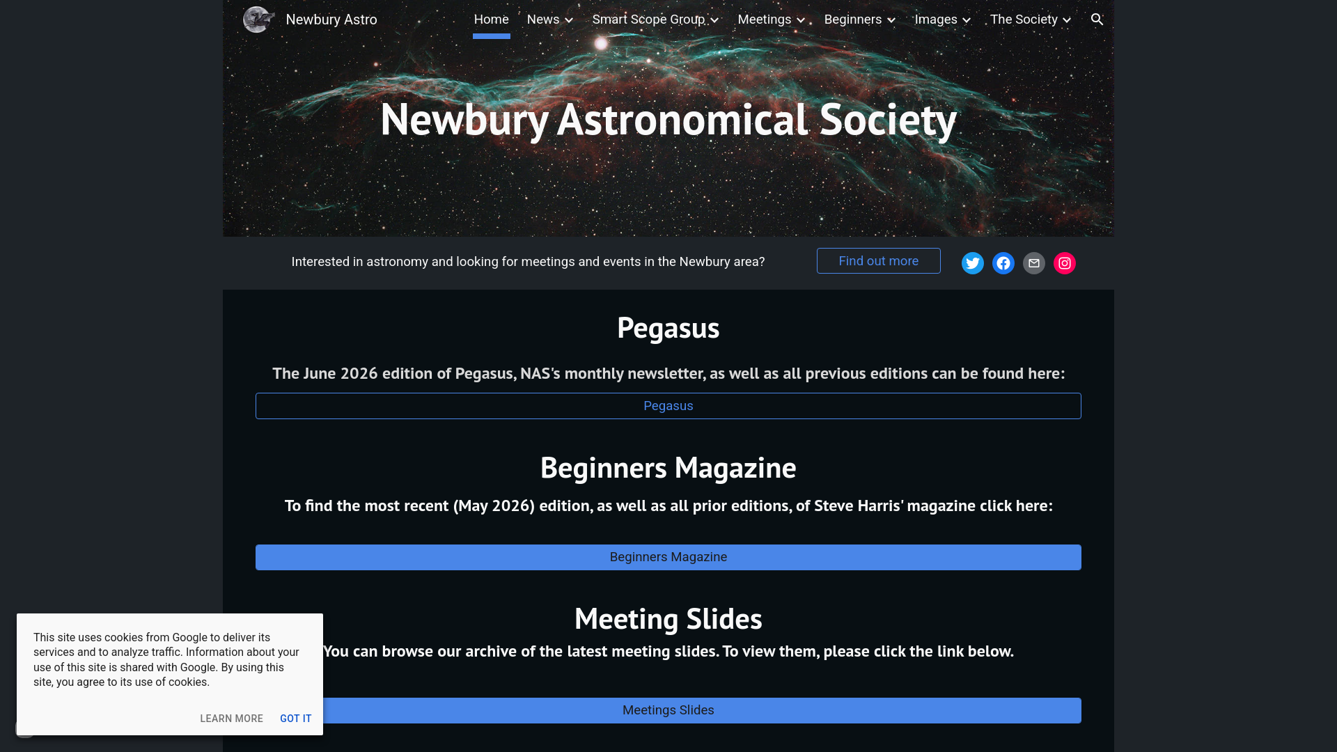 Website screenshot