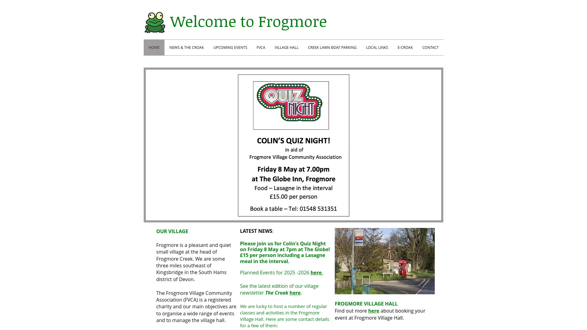 Website screenshot