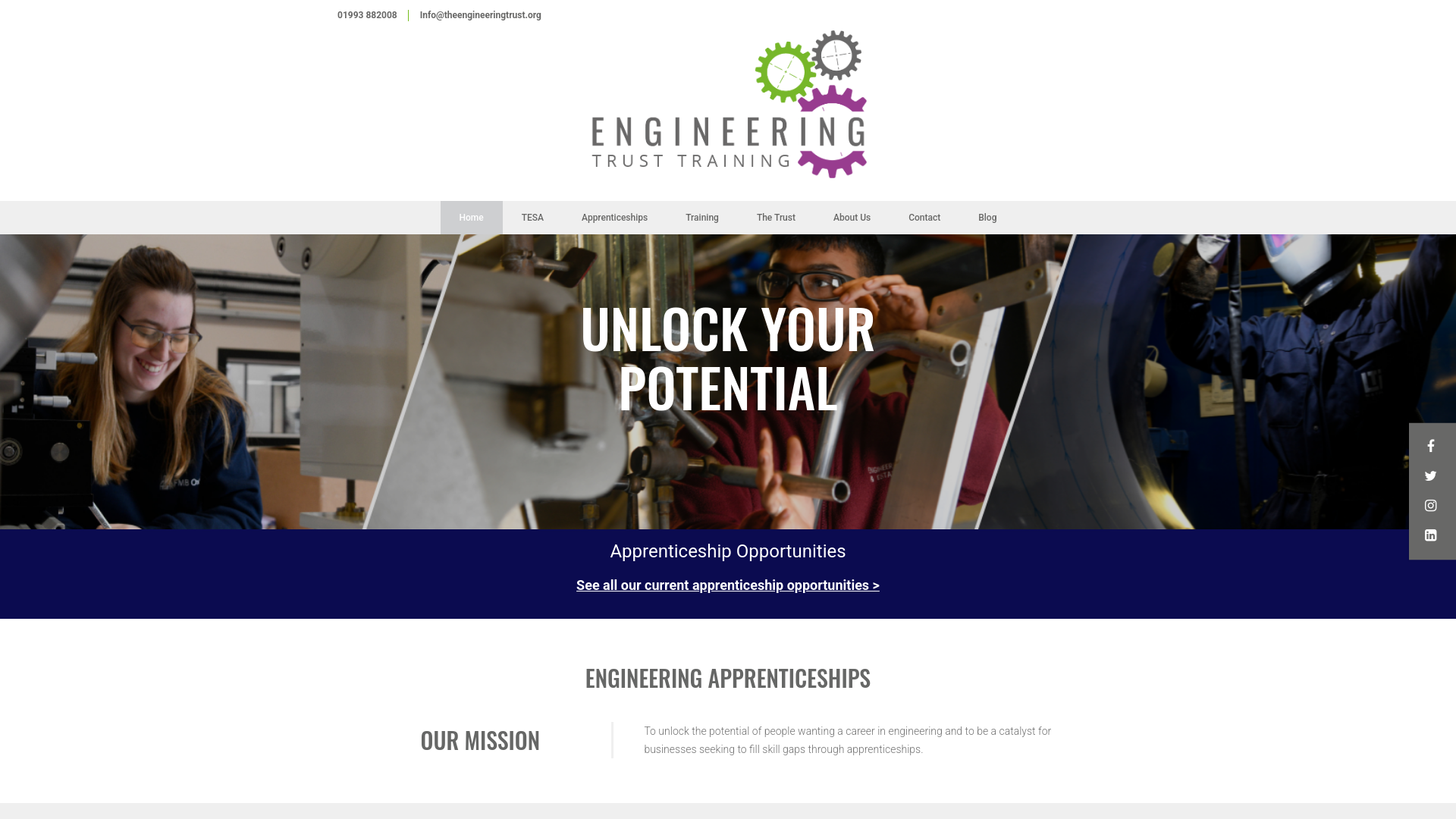 Website screenshot