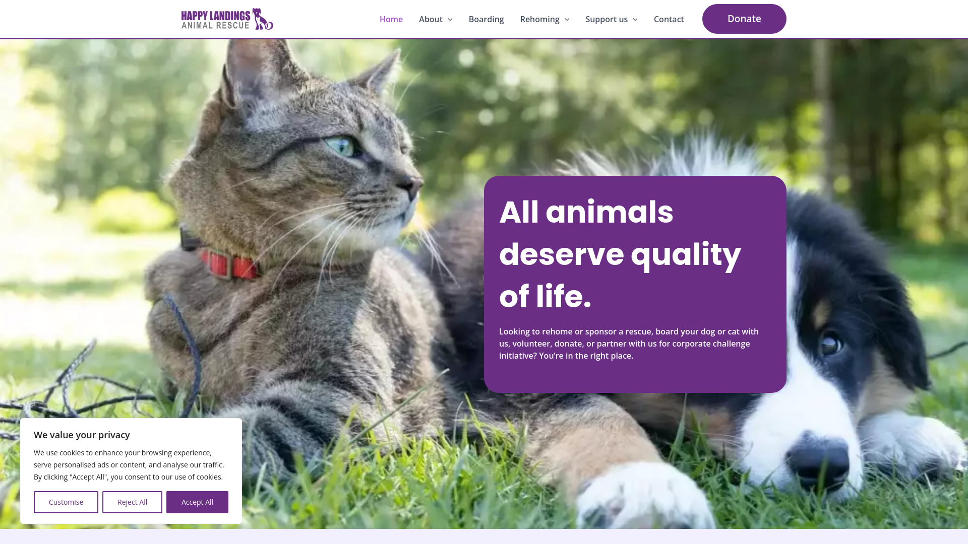 Website screenshot