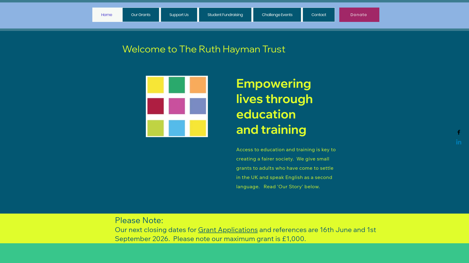 Website screenshot