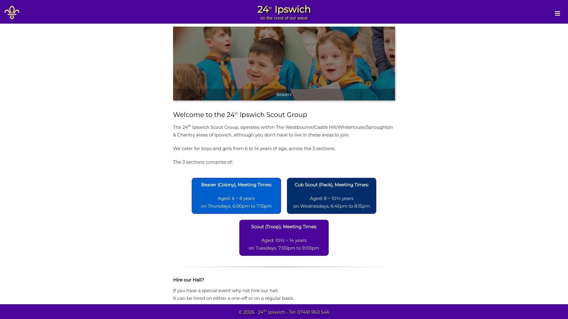 Website screenshot