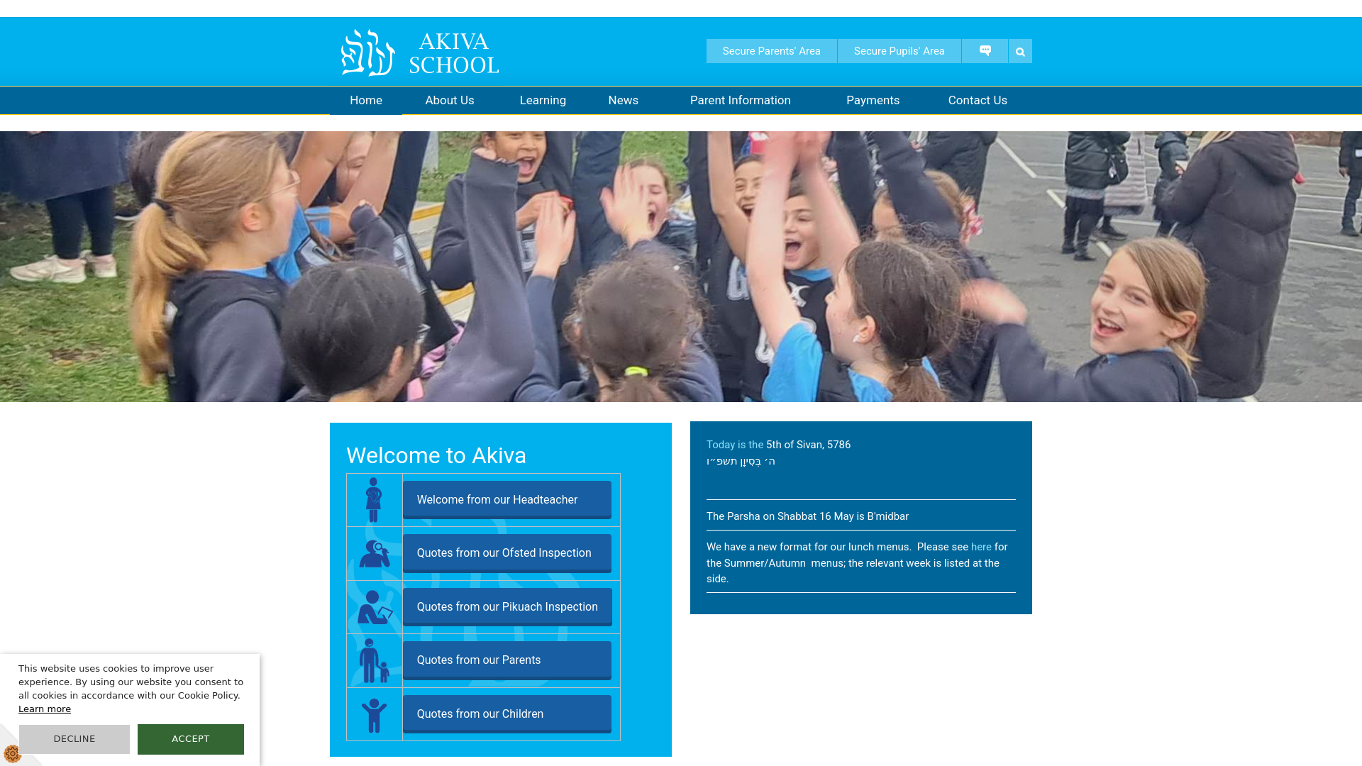 Website screenshot
