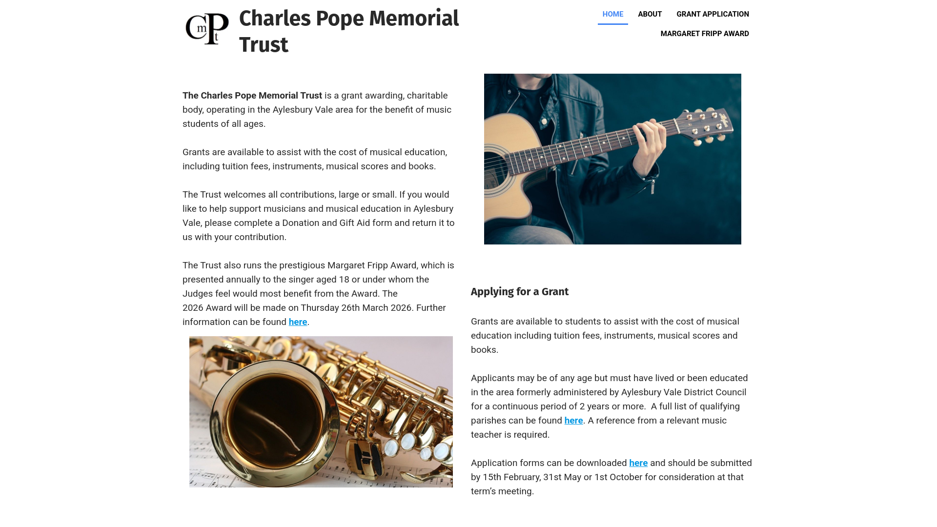 Website screenshot