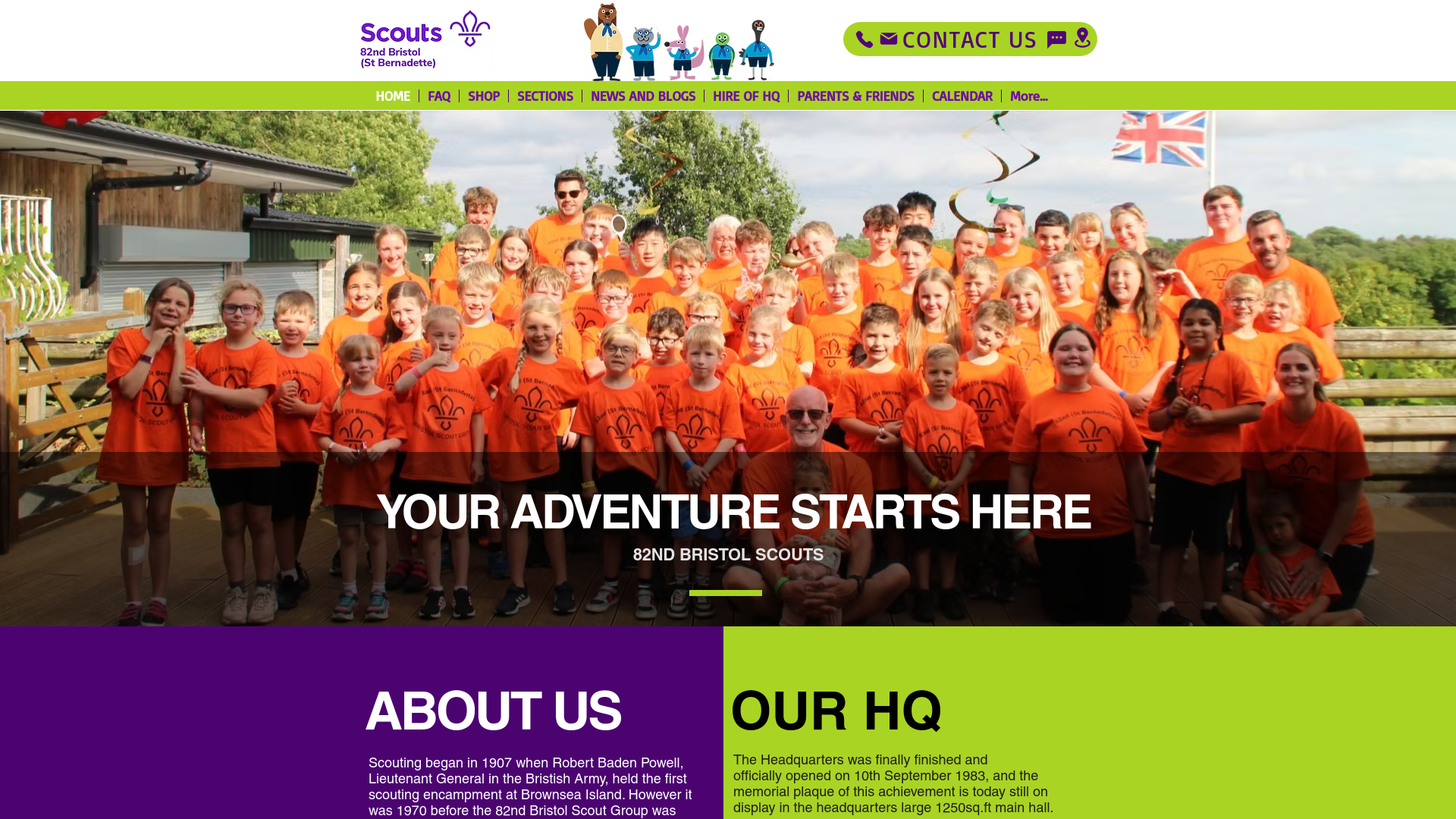 Website screenshot