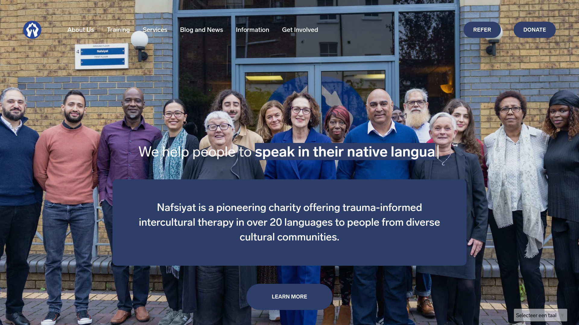 Website screenshot