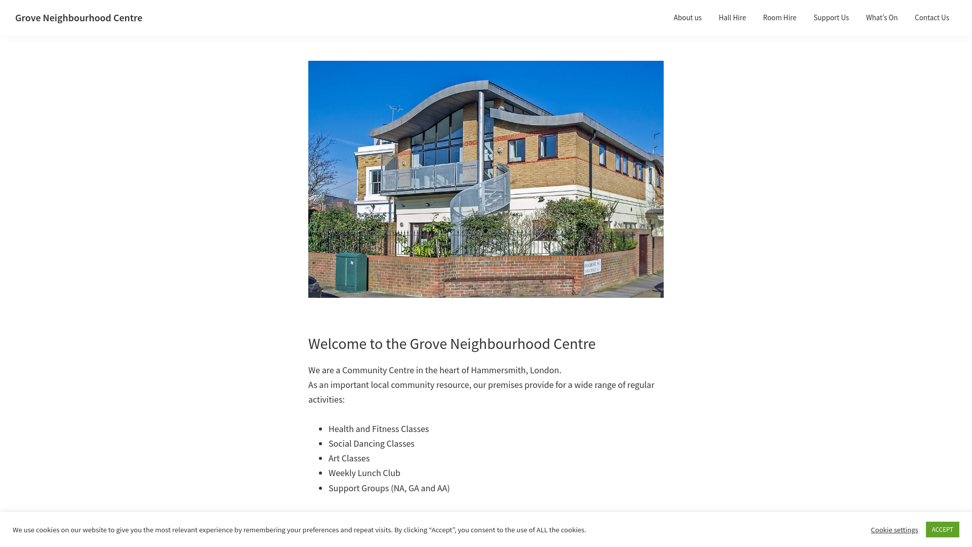 Website screenshot