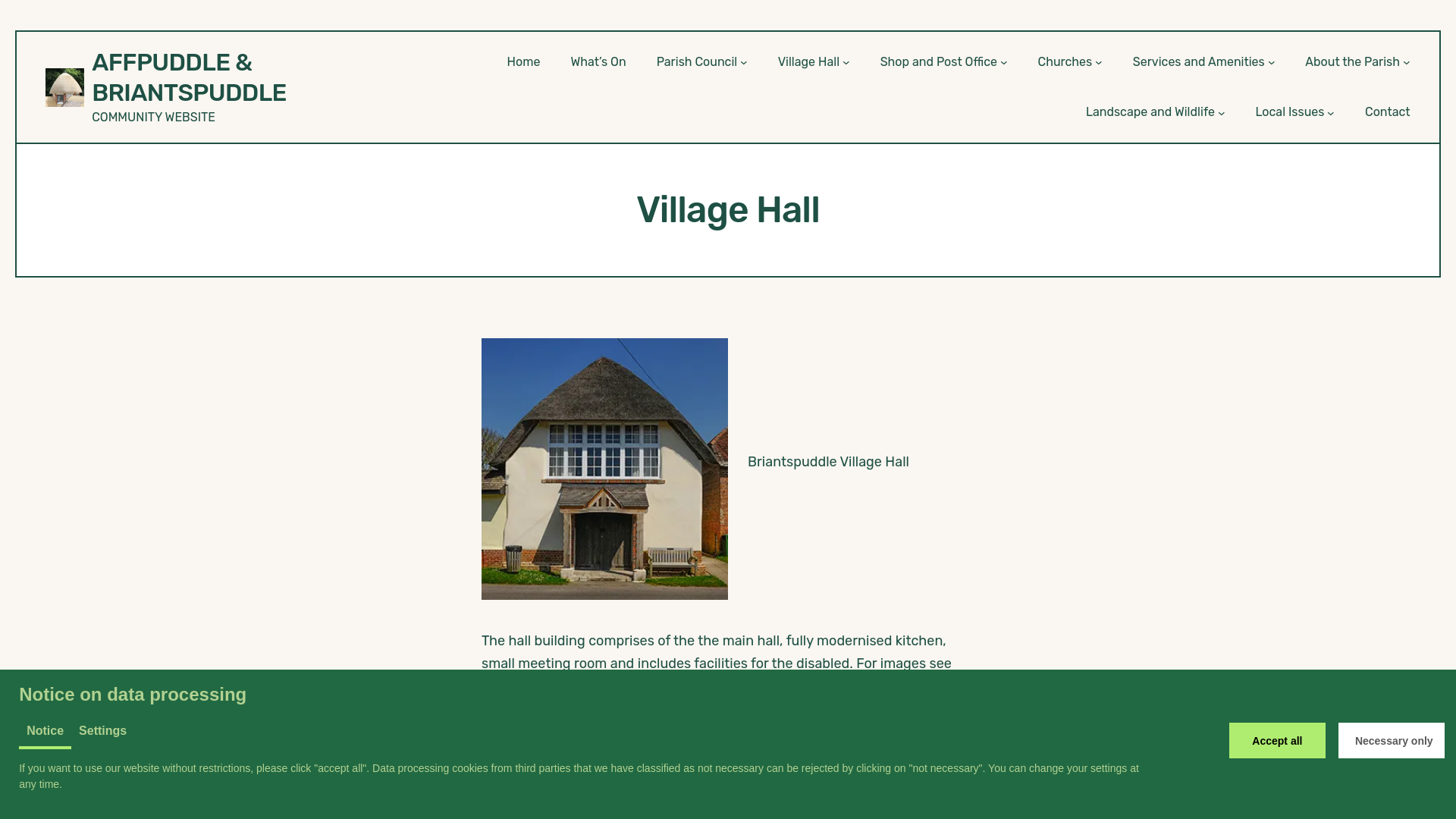 Website screenshot