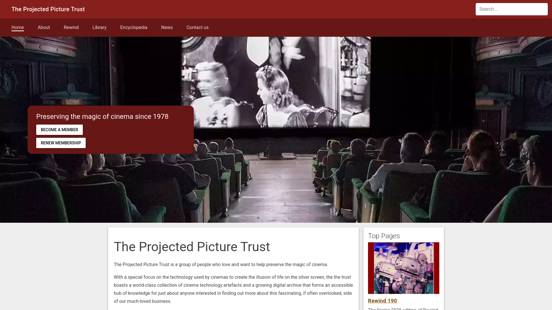 Website screenshot