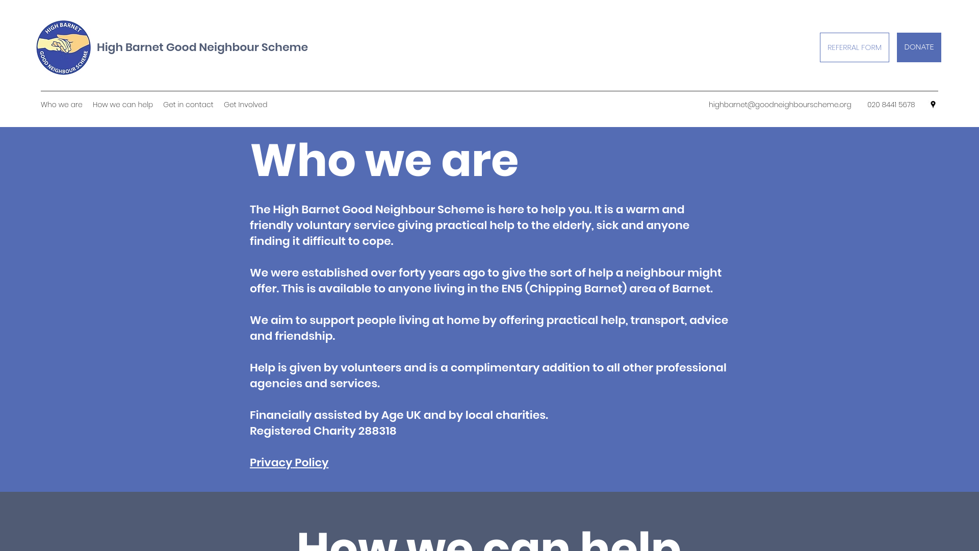 Website screenshot