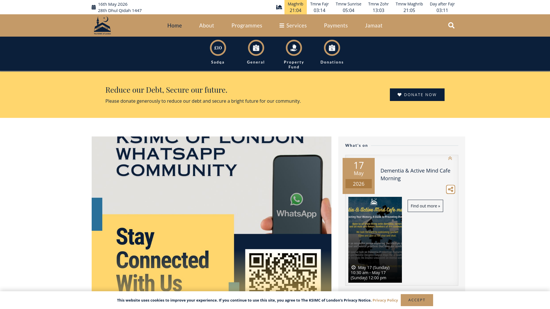Website screenshot