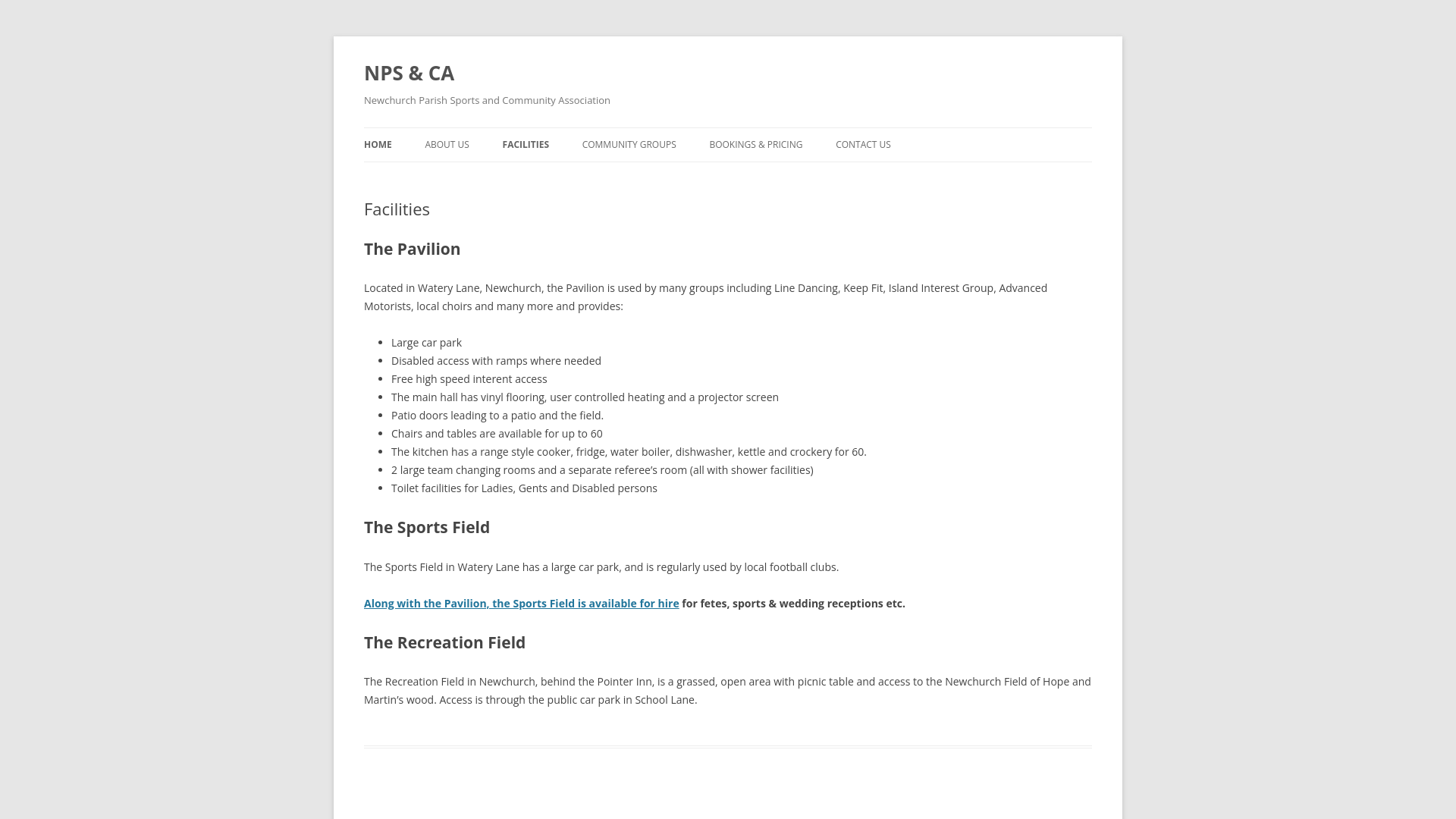 Website screenshot