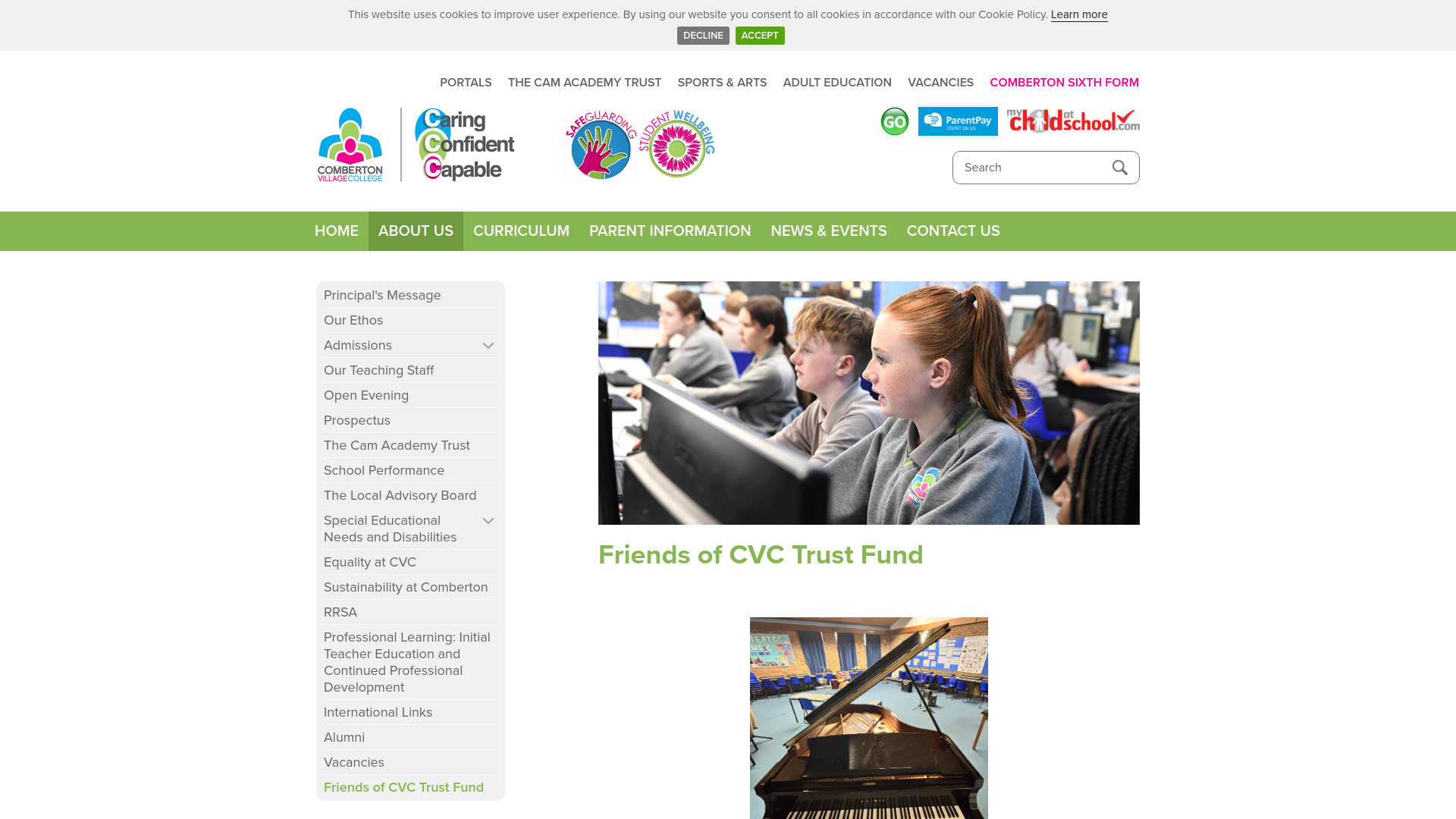 Website screenshot