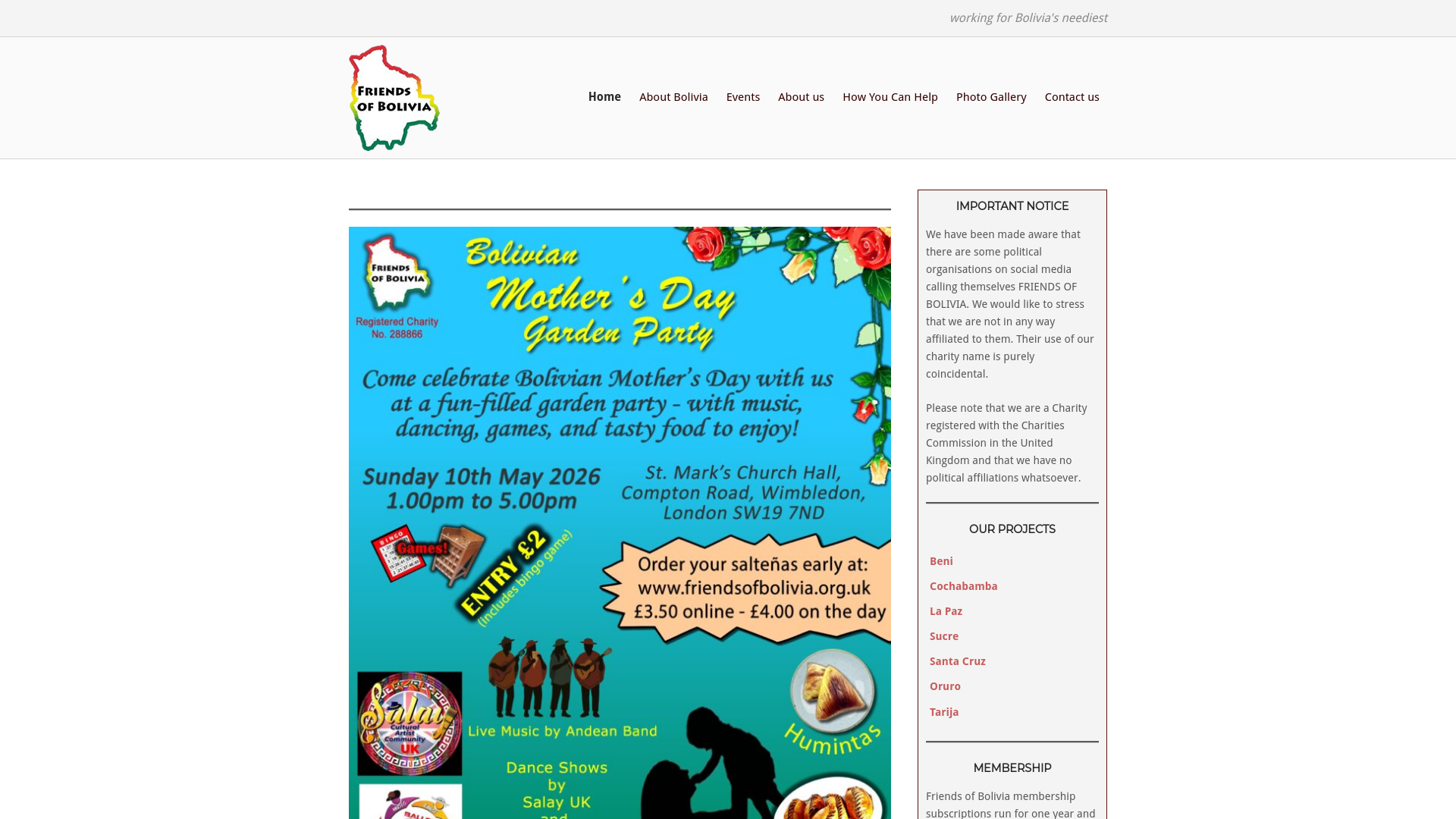 Website screenshot
