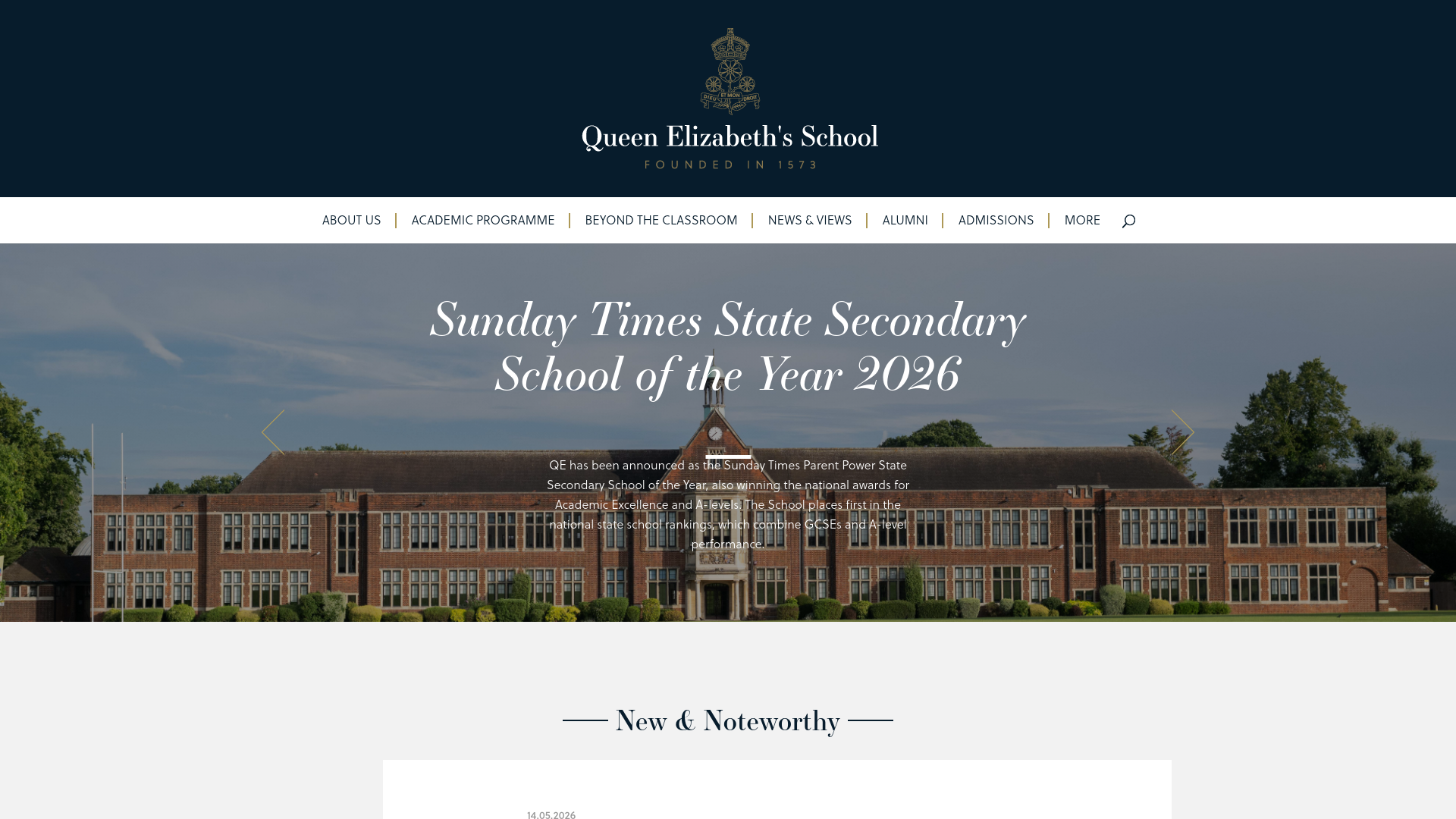 Website screenshot
