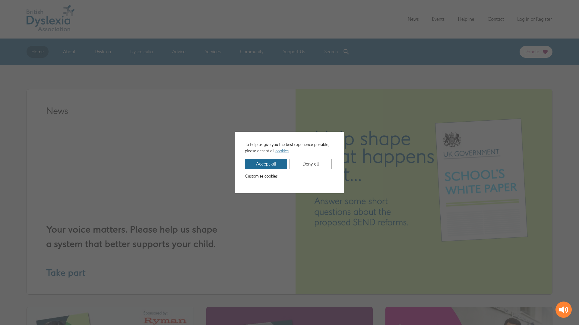 Website screenshot
