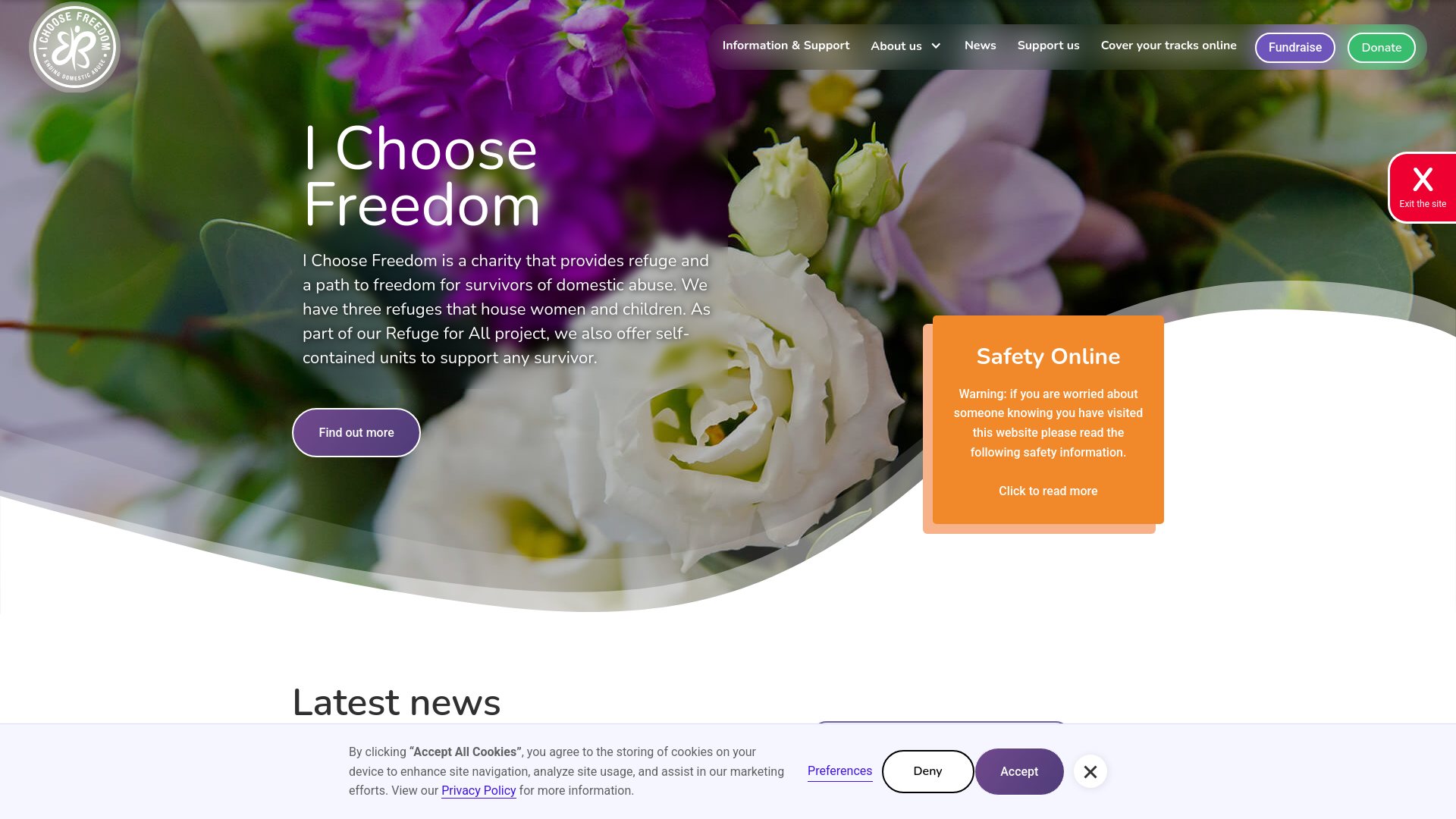 Website screenshot