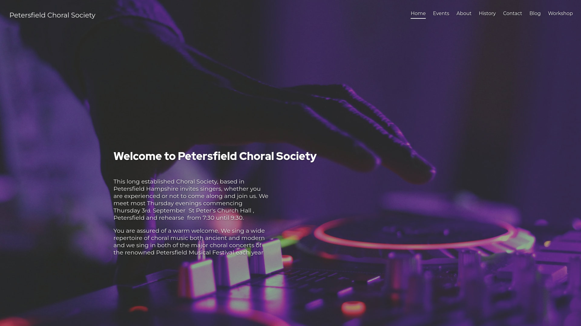 Website screenshot