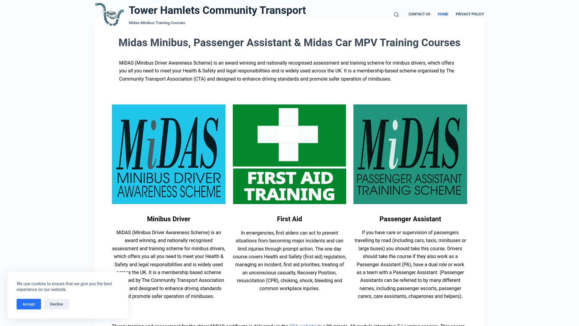 Website screenshot
