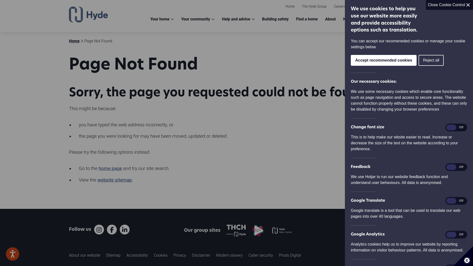 Website screenshot