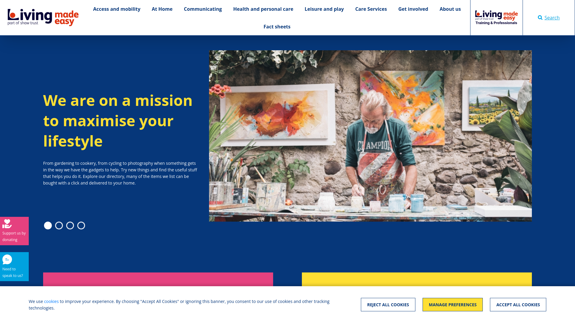 Website screenshot