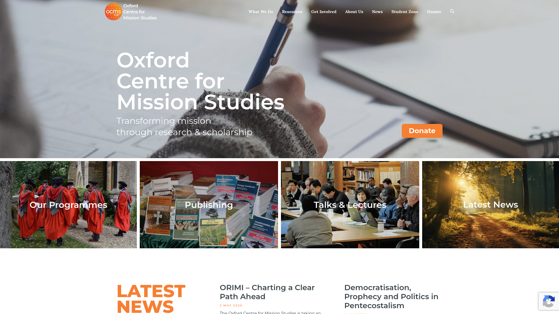 Website screenshot