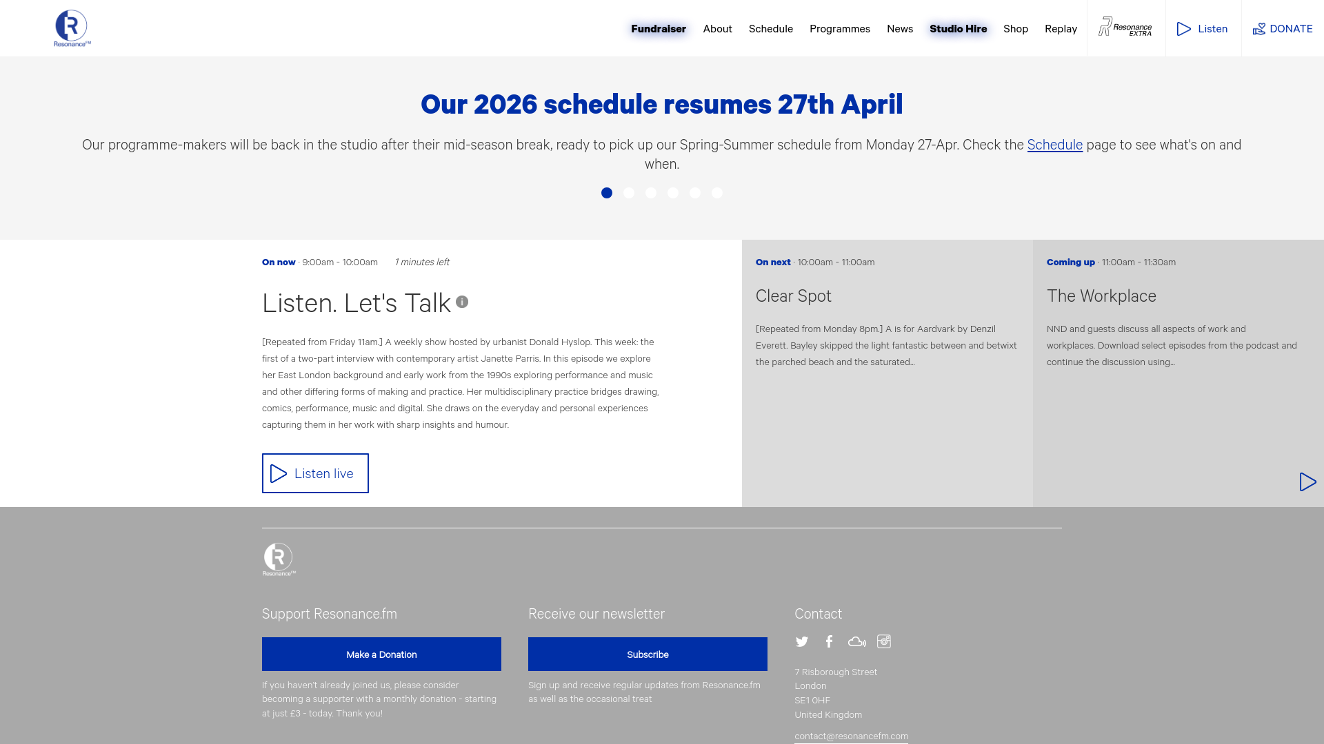Website screenshot