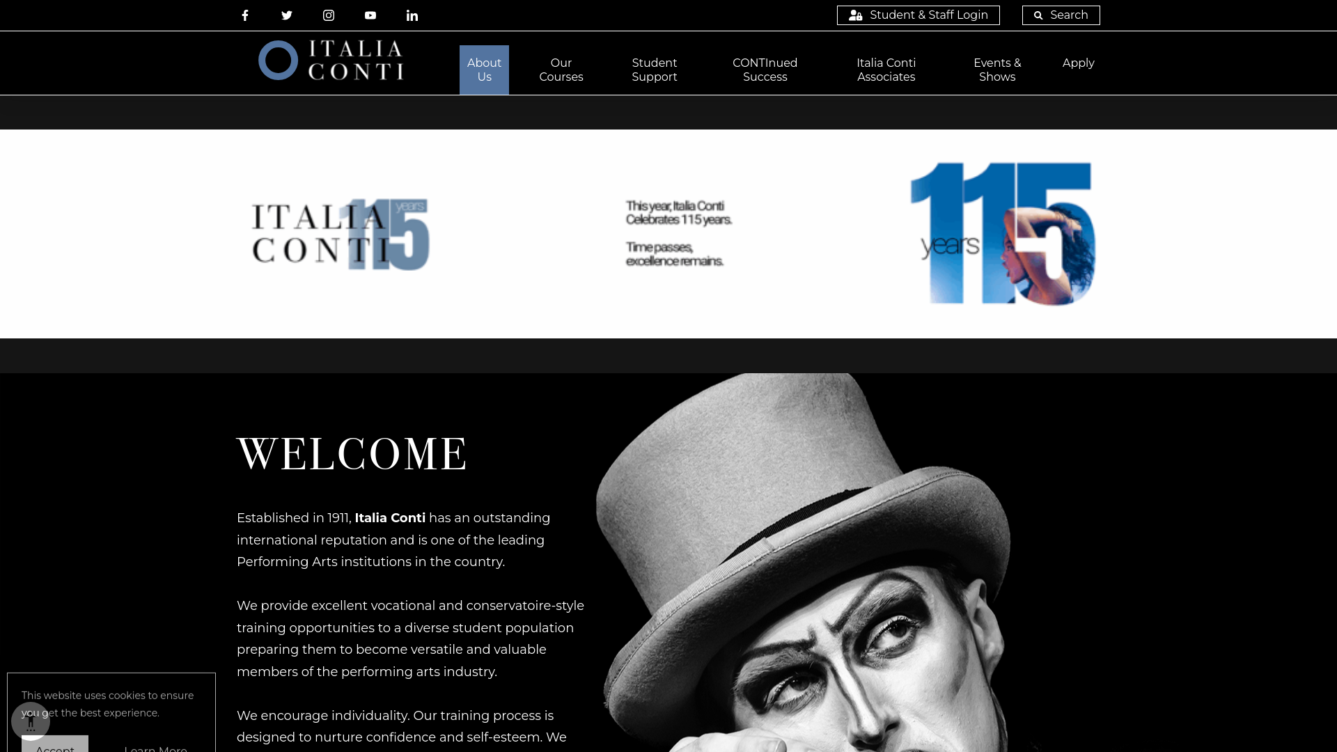 Website screenshot