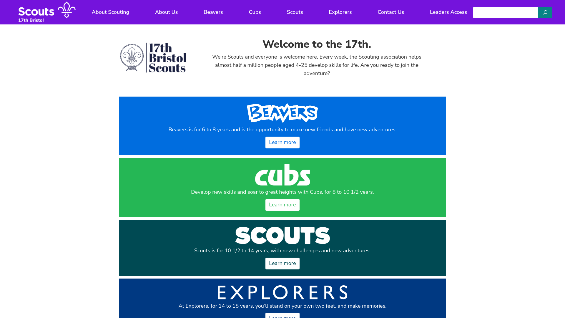 Website screenshot
