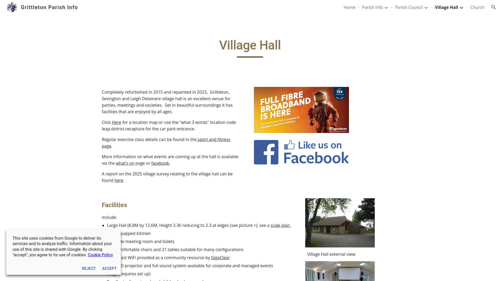 Website screenshot