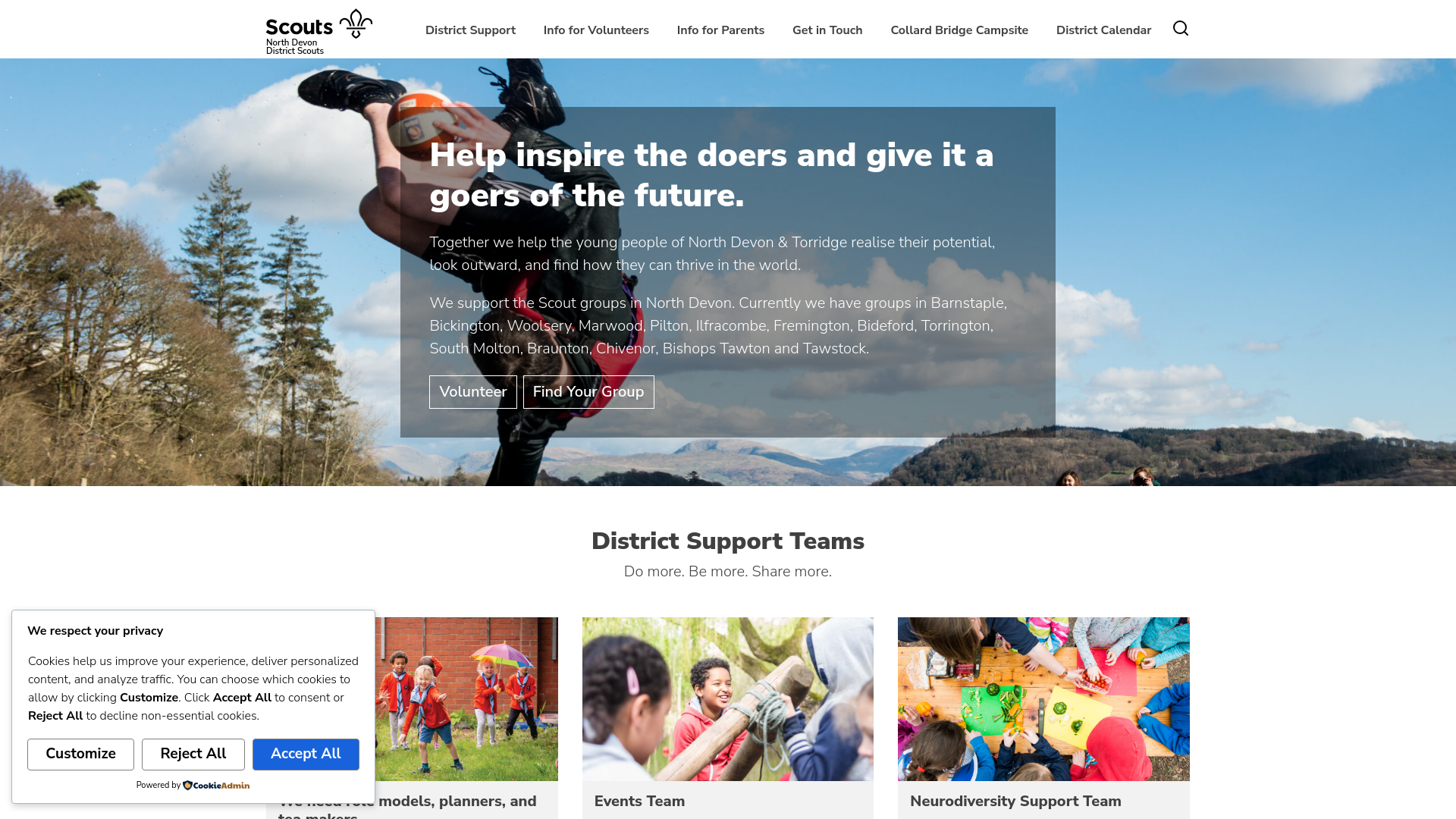 Website screenshot