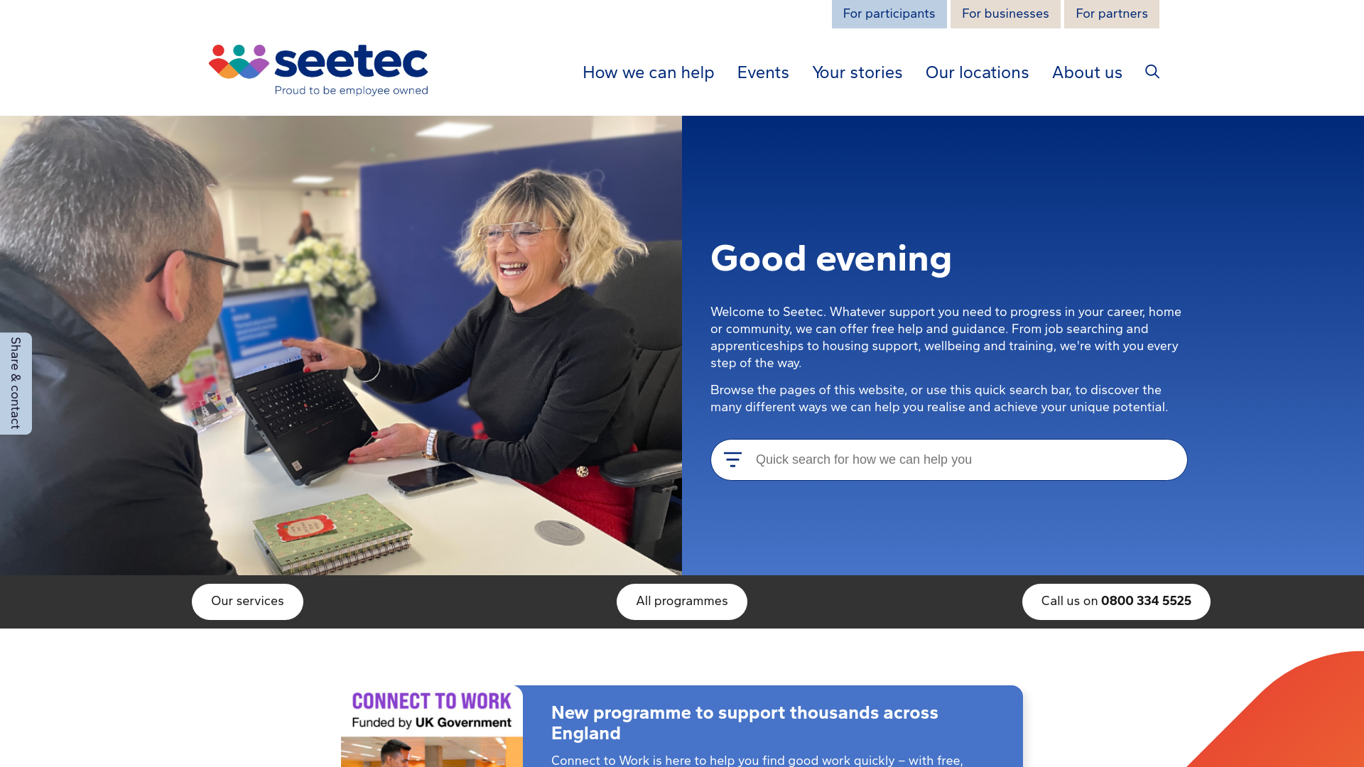 Website screenshot