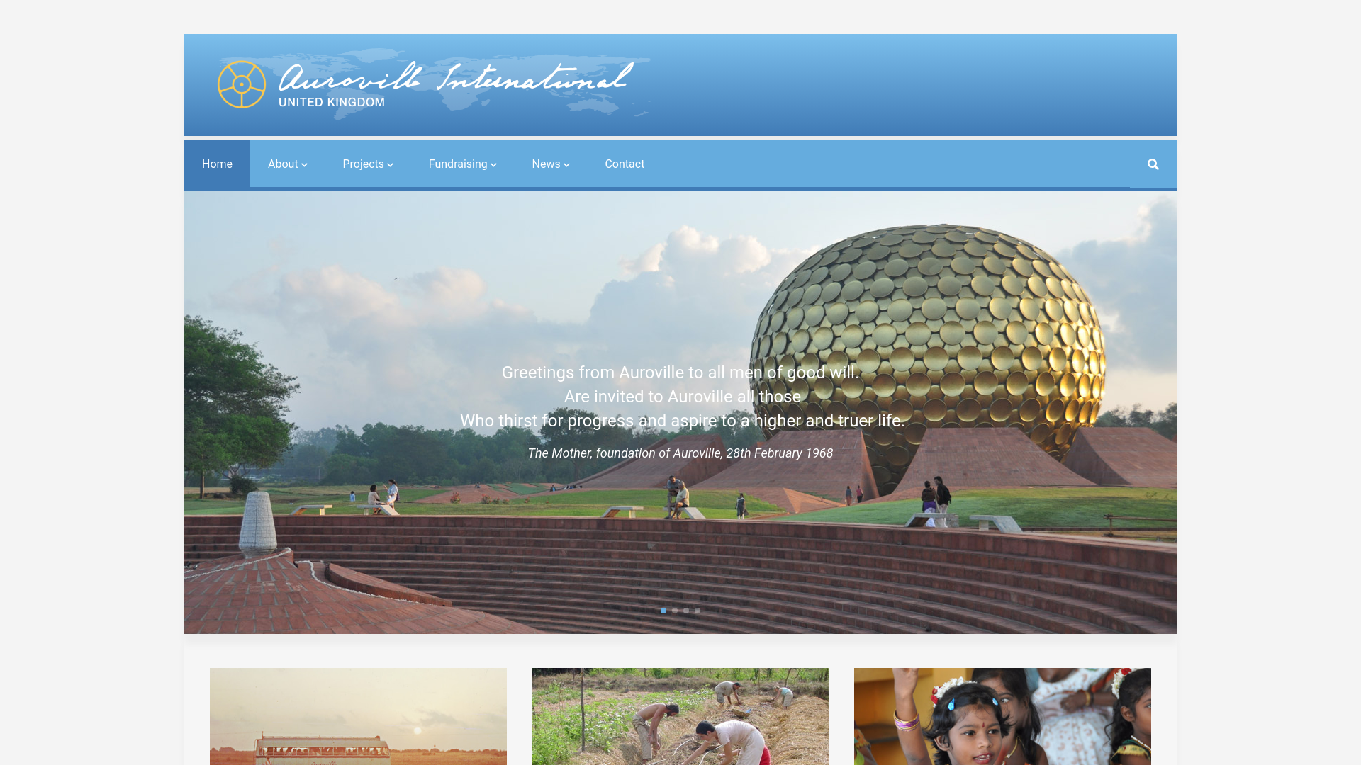 Website screenshot