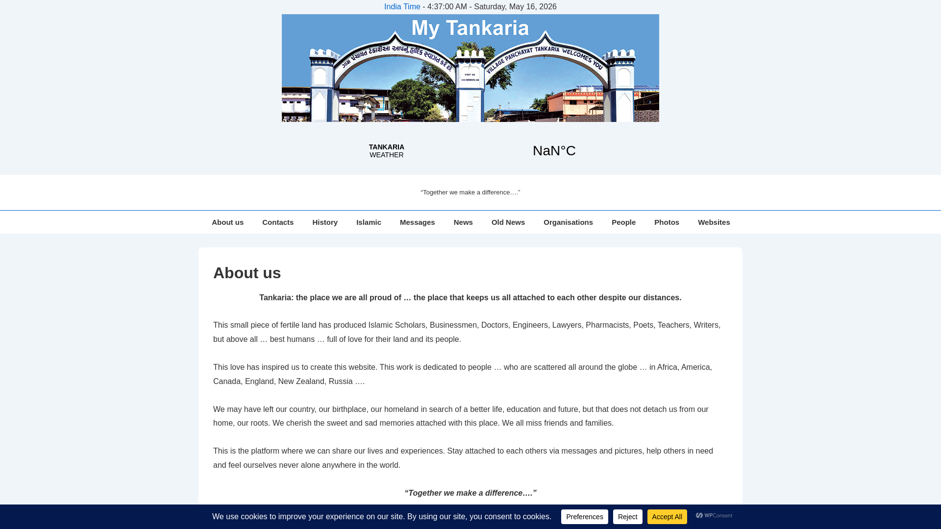Website screenshot