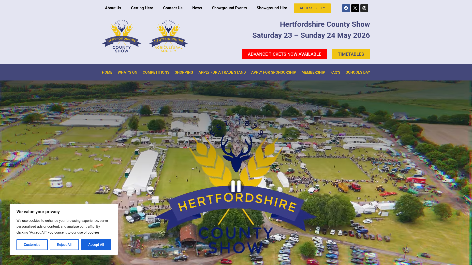 Website screenshot