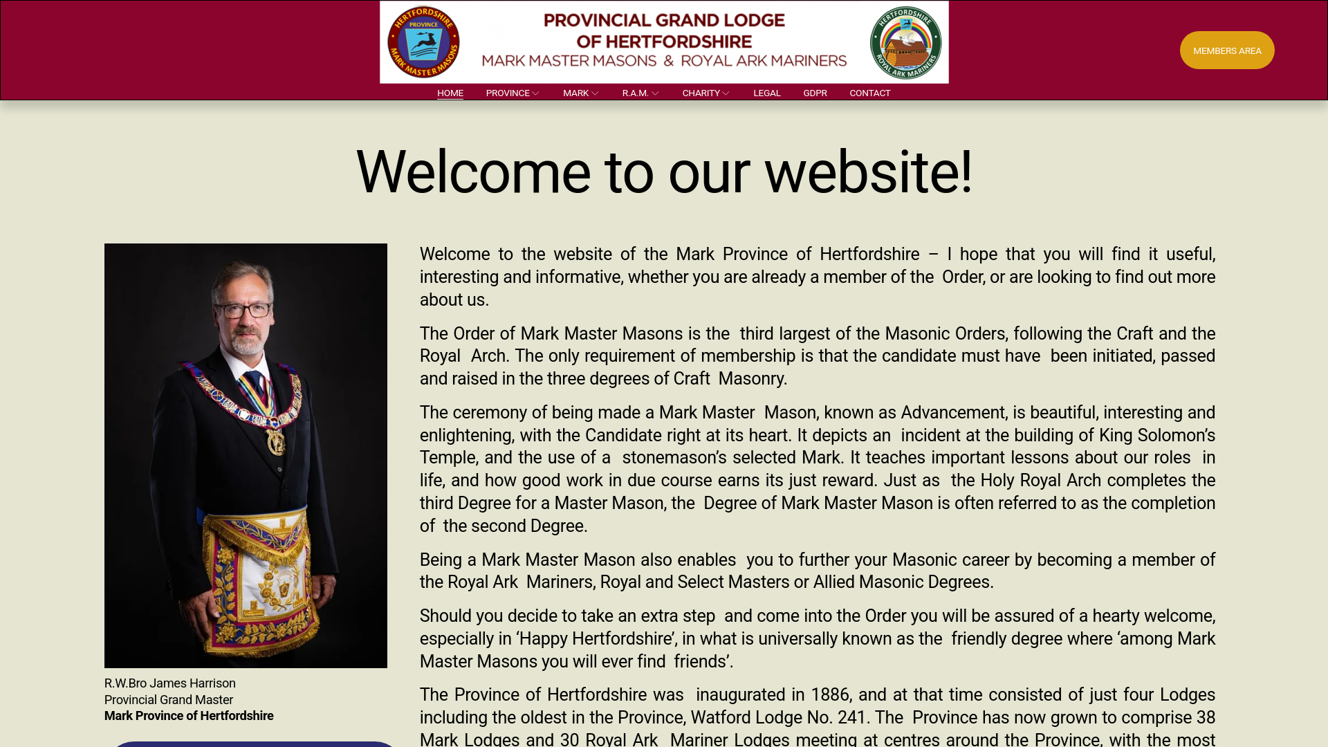 Website screenshot